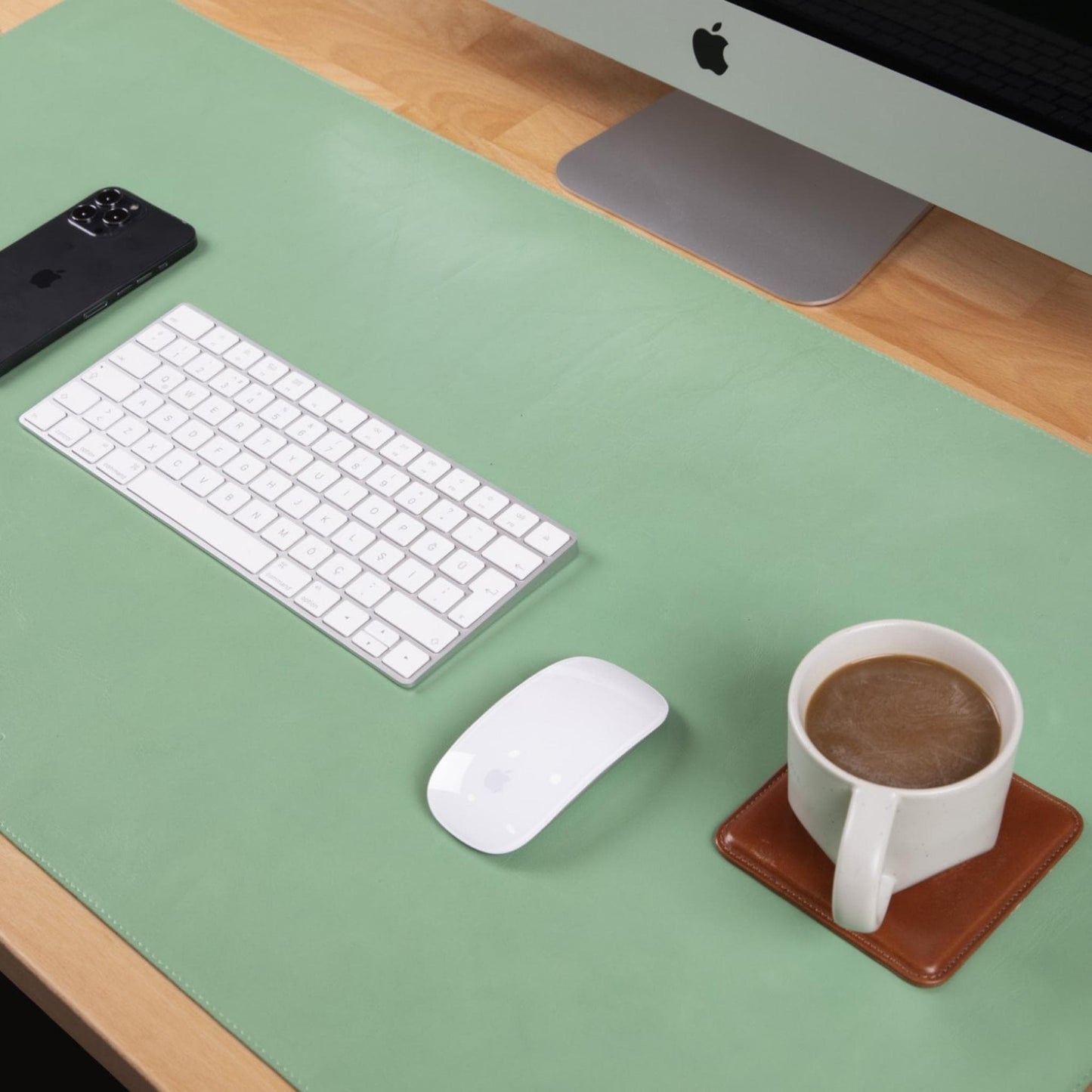 Premium Leather Desk Mat - Protect & Enhance Your Workspace