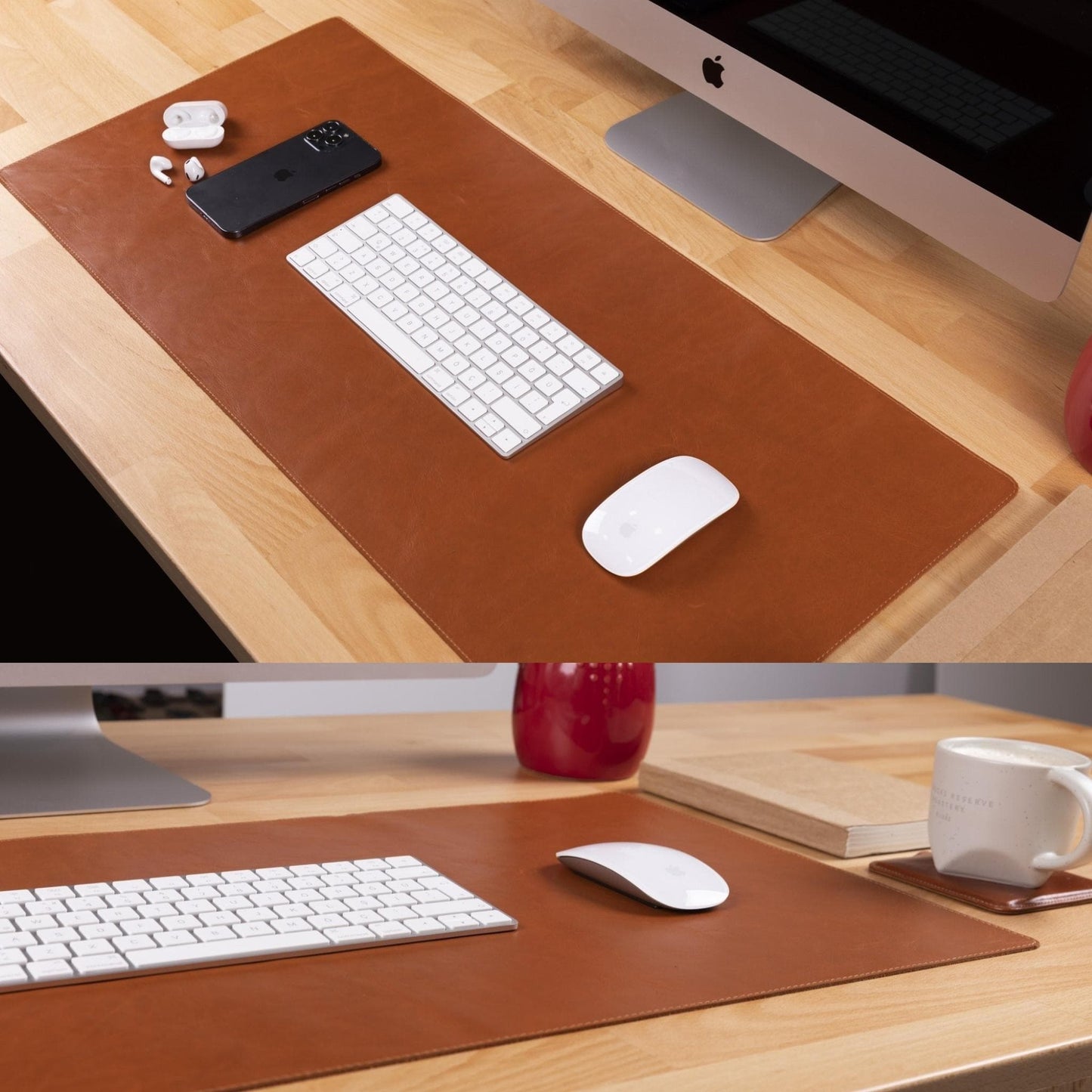 Premium Leather Desk Mat - Protect & Enhance Your Workspace