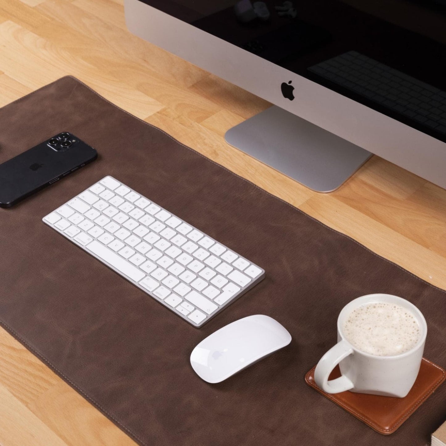 Premium Leather Desk Mat - Protect & Enhance Your Workspace