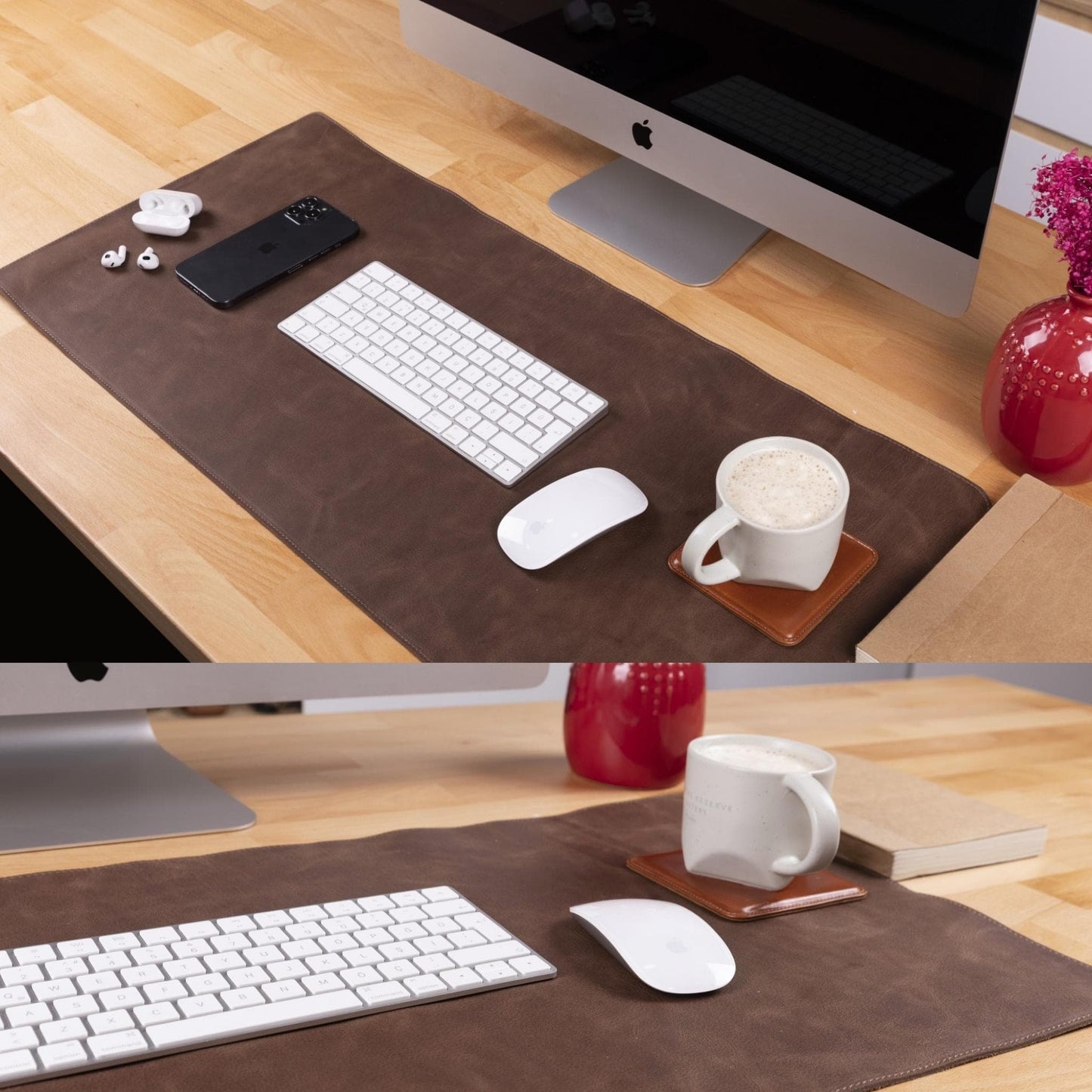 Premium Leather Desk Mat - Protect & Enhance Your Workspace