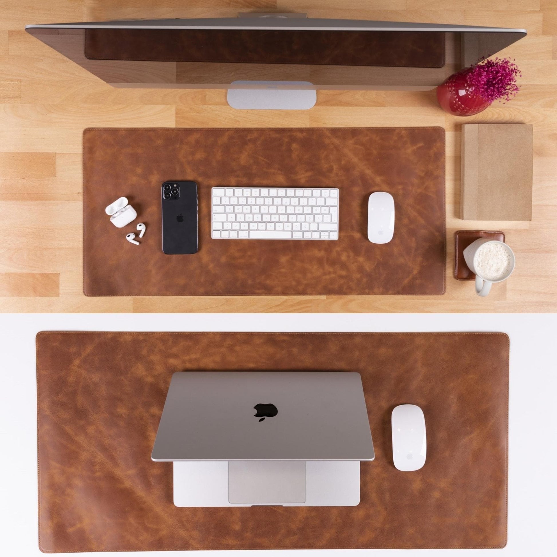 Premium Leather Desk Mat - Protect & Enhance Your Workspace