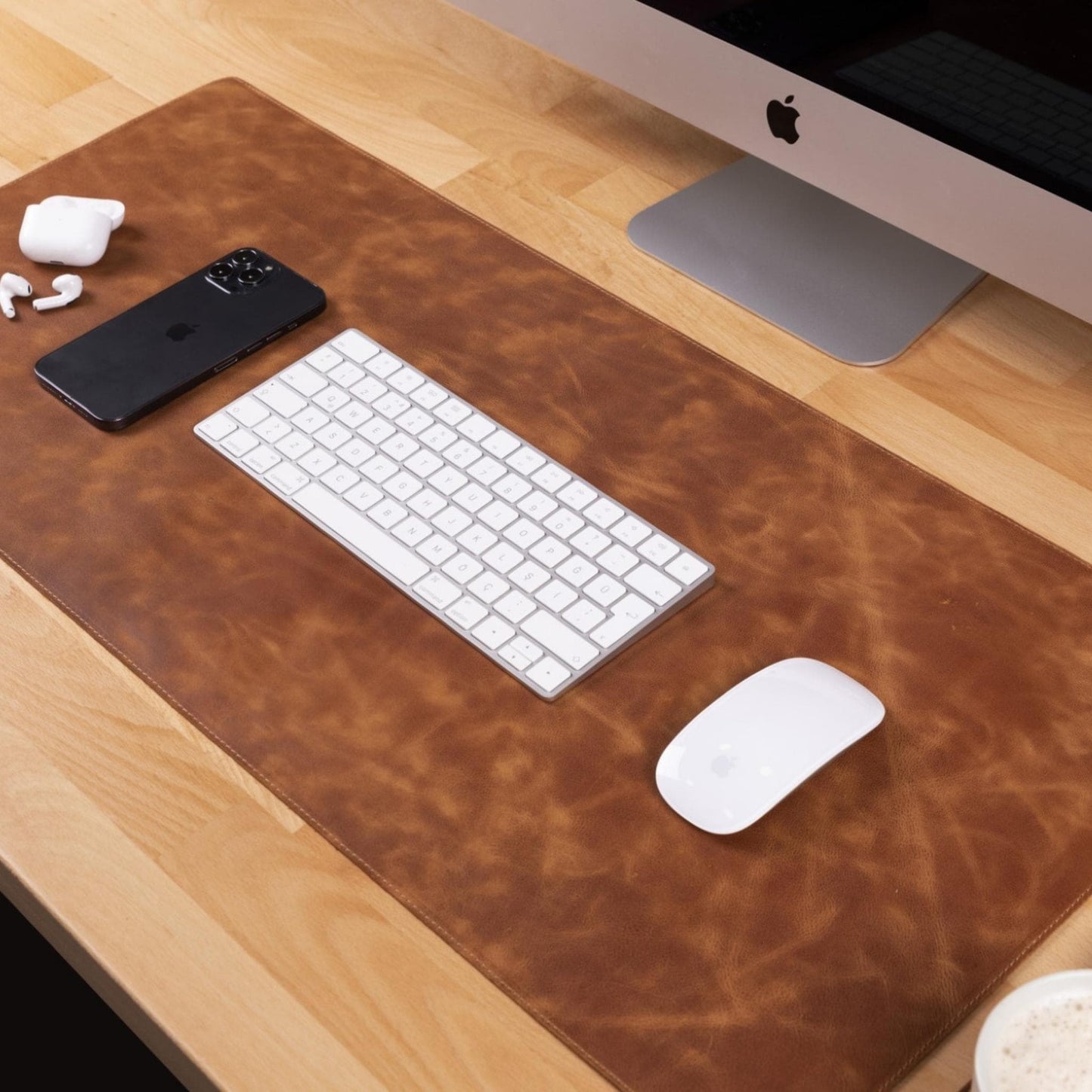 Premium Leather Desk Mat - Protect & Enhance Your Workspace