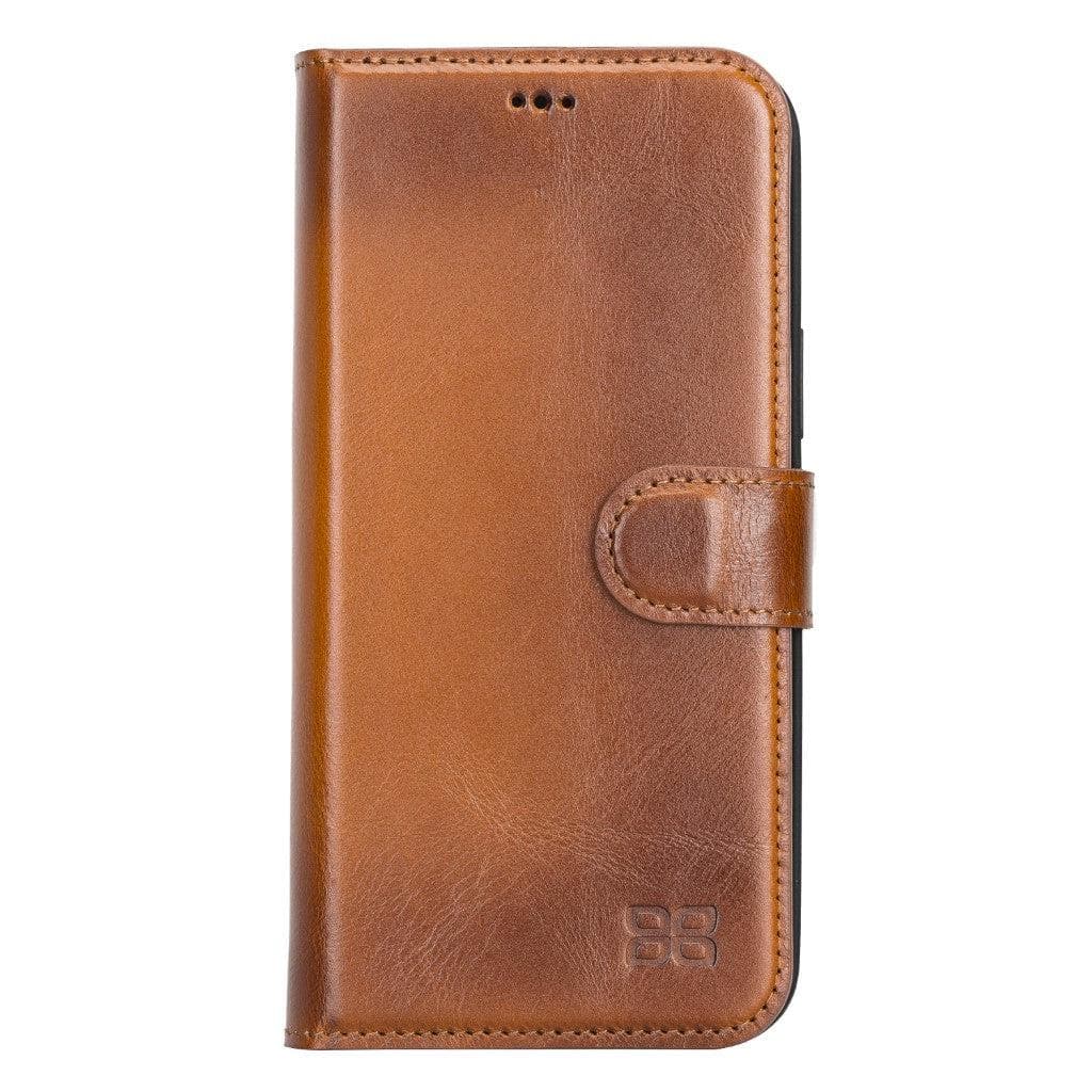 Magic iPhone 13 Series Detachable Genuine Leather Wallet Case - MW