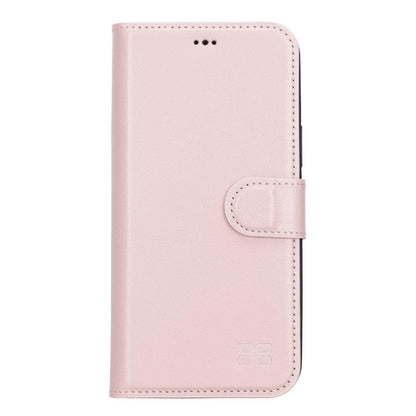 Magic iPhone 13 Series Detachable Genuine Leather Wallet Case - MW