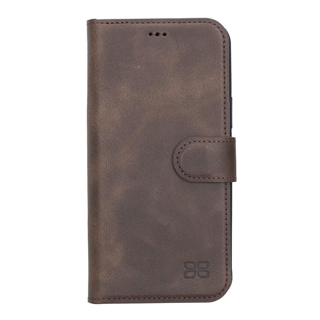 Magic iPhone 13 Series Detachable Genuine Leather Wallet Case - MW