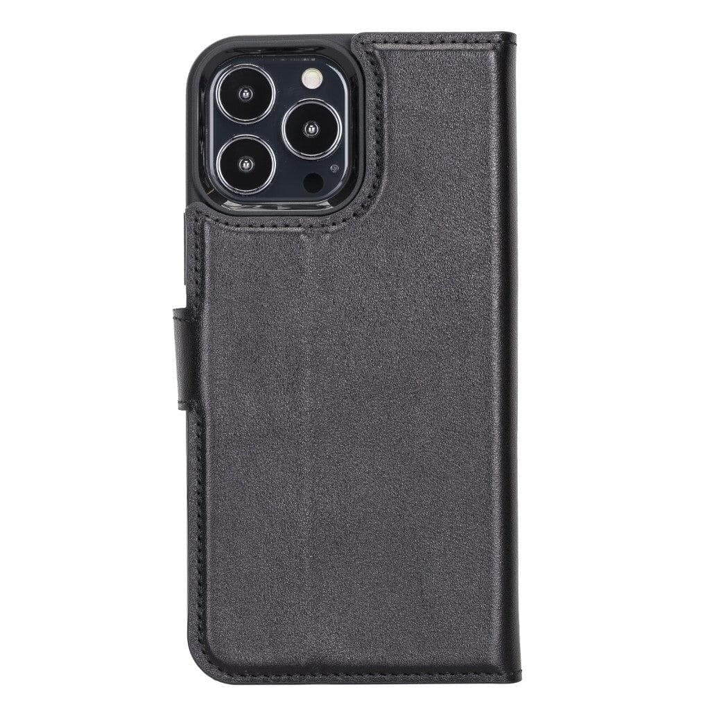 Magic iPhone 13 Series Detachable Genuine Leather Wallet Case - MW