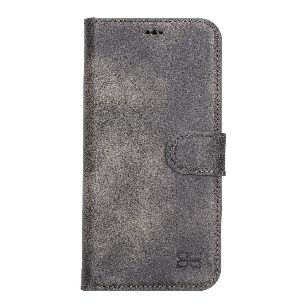 Magic iPhone 13 Series Detachable Genuine Leather Wallet Case - MW