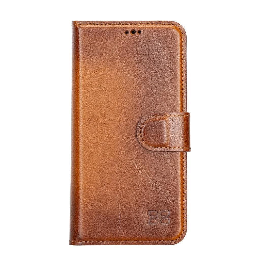 Magic iPhone 13 Series Detachable Genuine Leather Wallet Case - MW