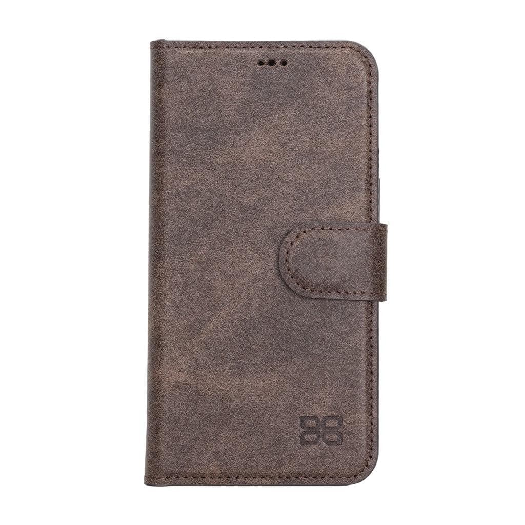 Magic iPhone 13 Series Detachable Genuine Leather Wallet Case - MW