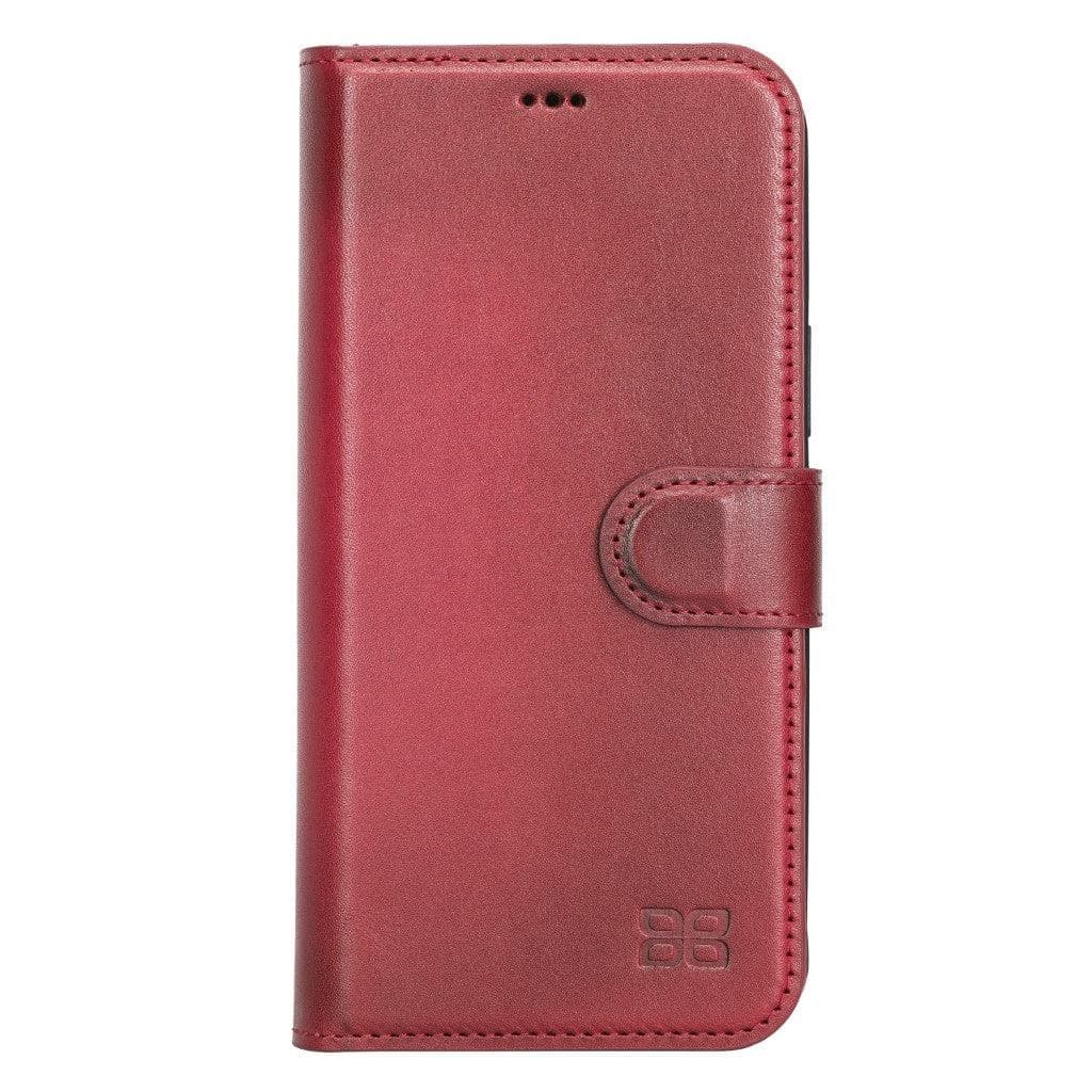 Magic iPhone 13 Series Detachable Genuine Leather Wallet Case - MW