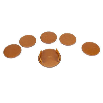 Divine Leather Cup Coaster Set