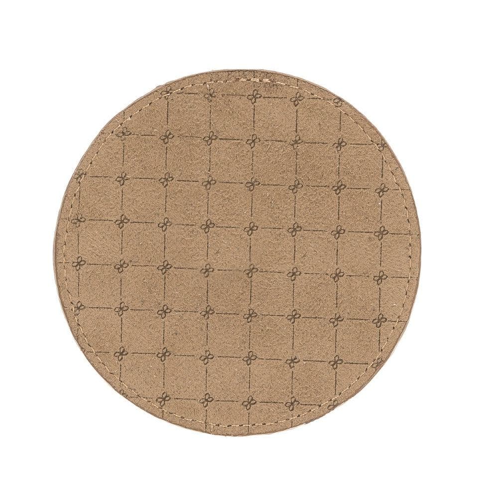 Divine Leather Cup Coaster Set