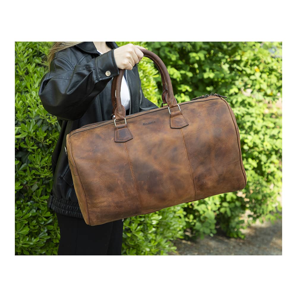 Leather Travel & Sport Duffel Bag - The Stitched Cow