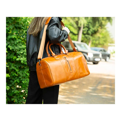 Leather Travel & Sport Duffel Bag - The Stitched Cow