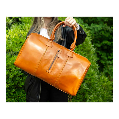 Leather Travel & Sport Duffel Bag - The Stitched Cow