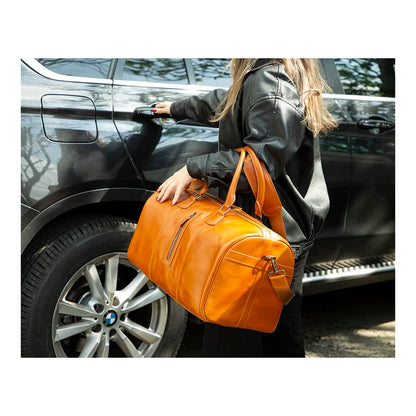 Leather Travel & Sport Duffel Bag - The Stitched Cow