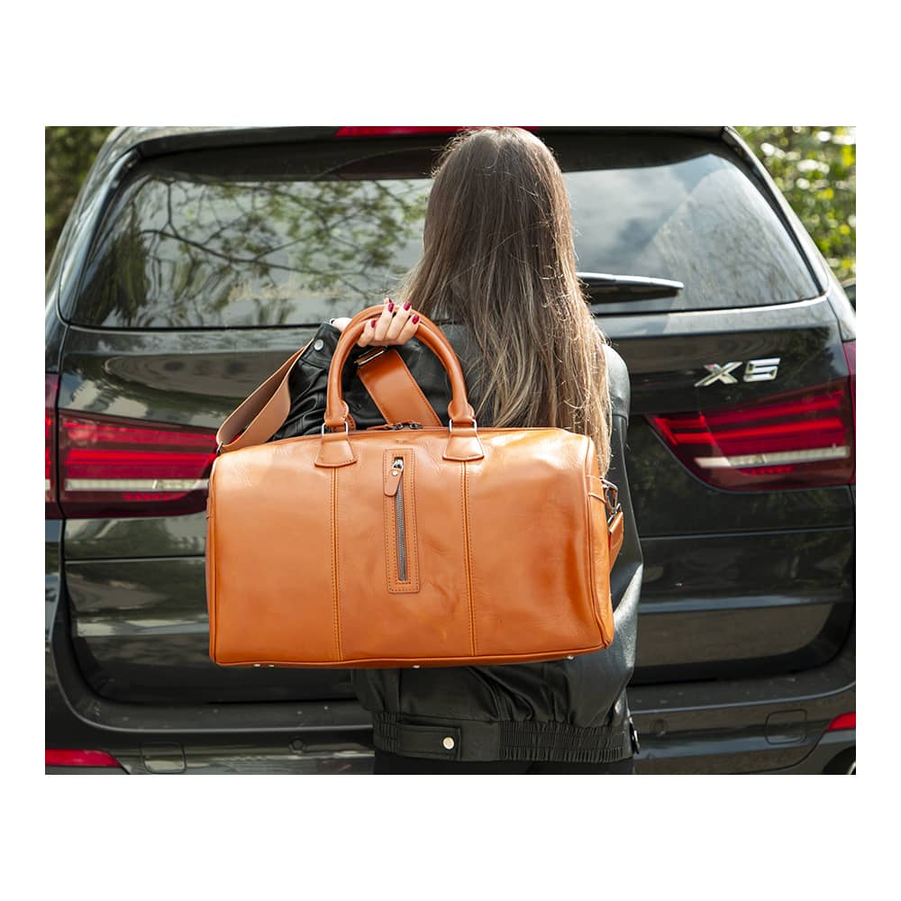 Leather Travel & Sport Duffel Bag - The Stitched Cow