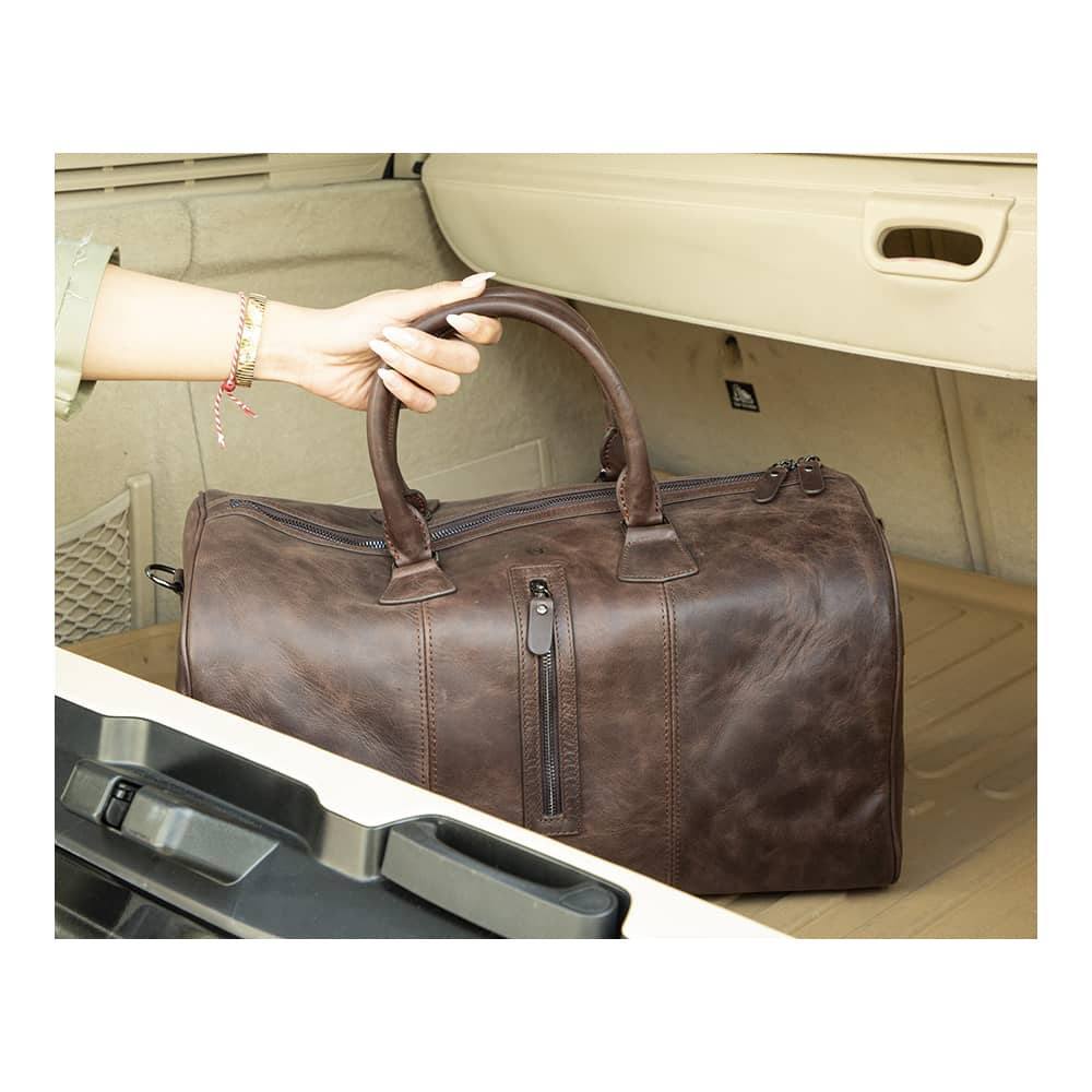 Leather Travel & Sport Duffel Bag - The Stitched Cow