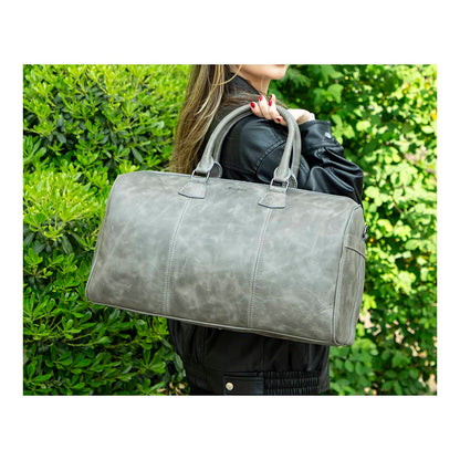 Leather Travel & Sport Duffel Bag - The Stitched Cow