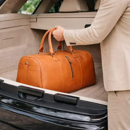 Aurora Leather Weekend Duffle Bag