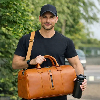 Aurora Leather Weekend Duffle Bag