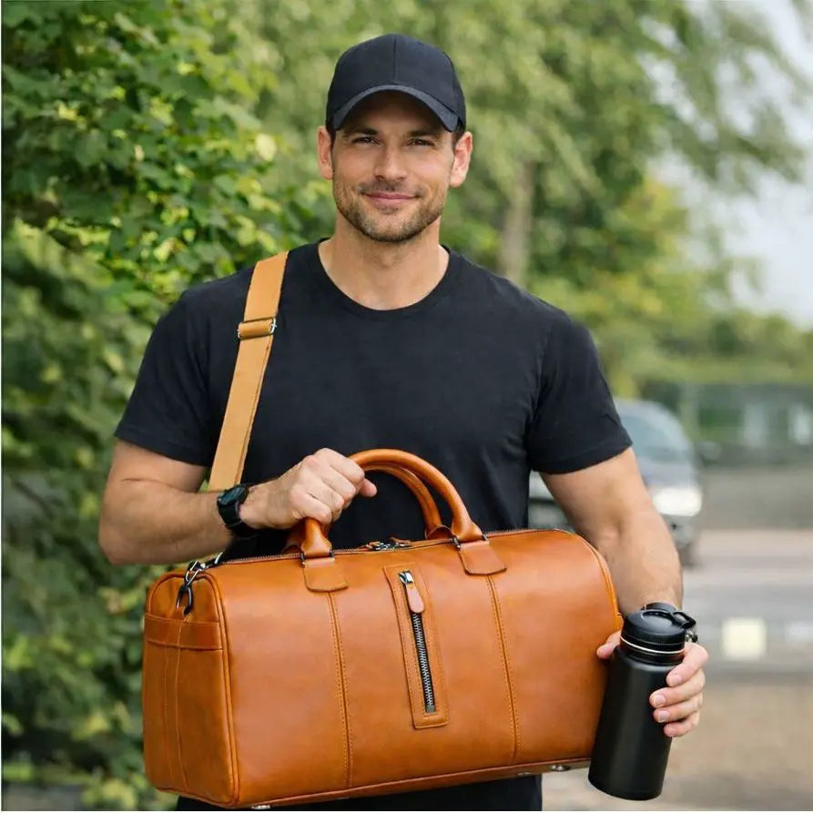 Aurora Leather Weekend Duffle Bag