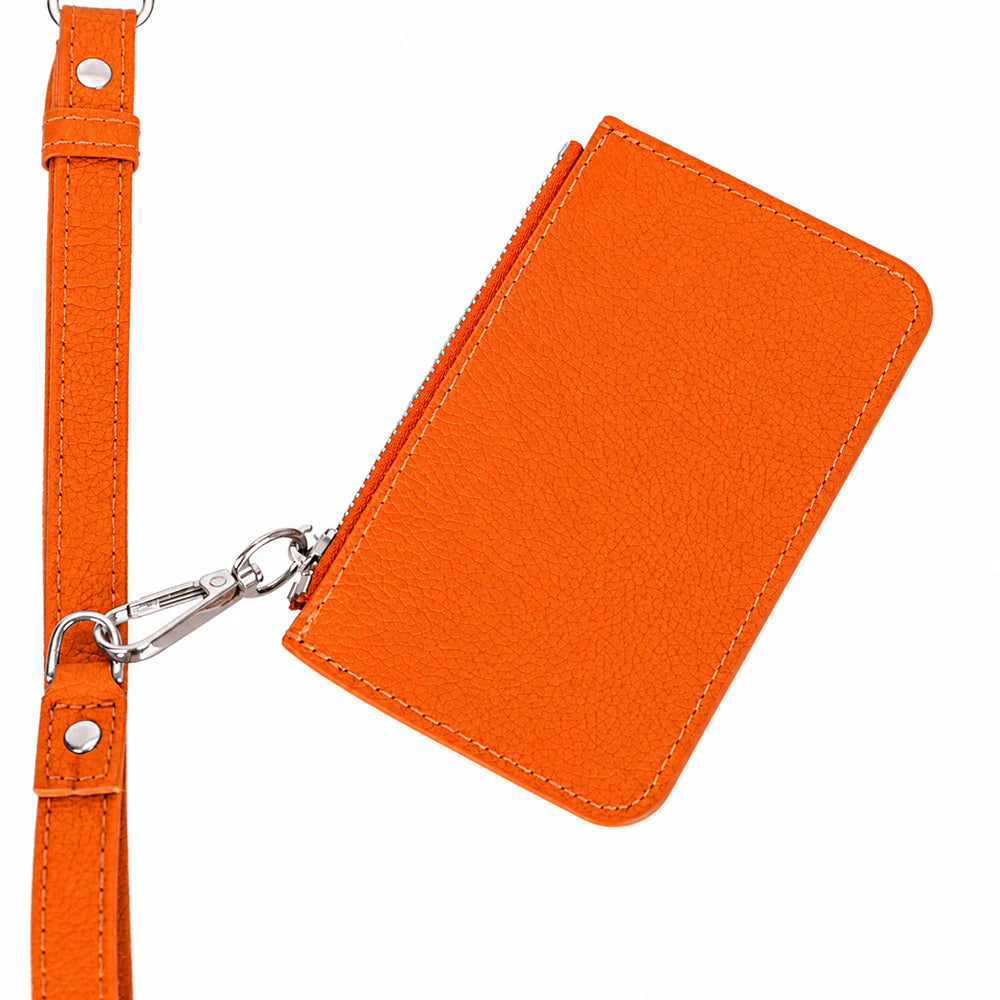 FlexGo Leather Phone Strap & Wallet Set – Clip-On Flex