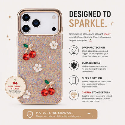 Freya Crystal Cherry Case for iPhone 17 Pro Max