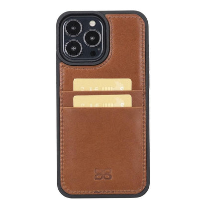 Flex Cover Card Holder iPhone 13 Series Genuine Leather Back Cover / FXC CCP