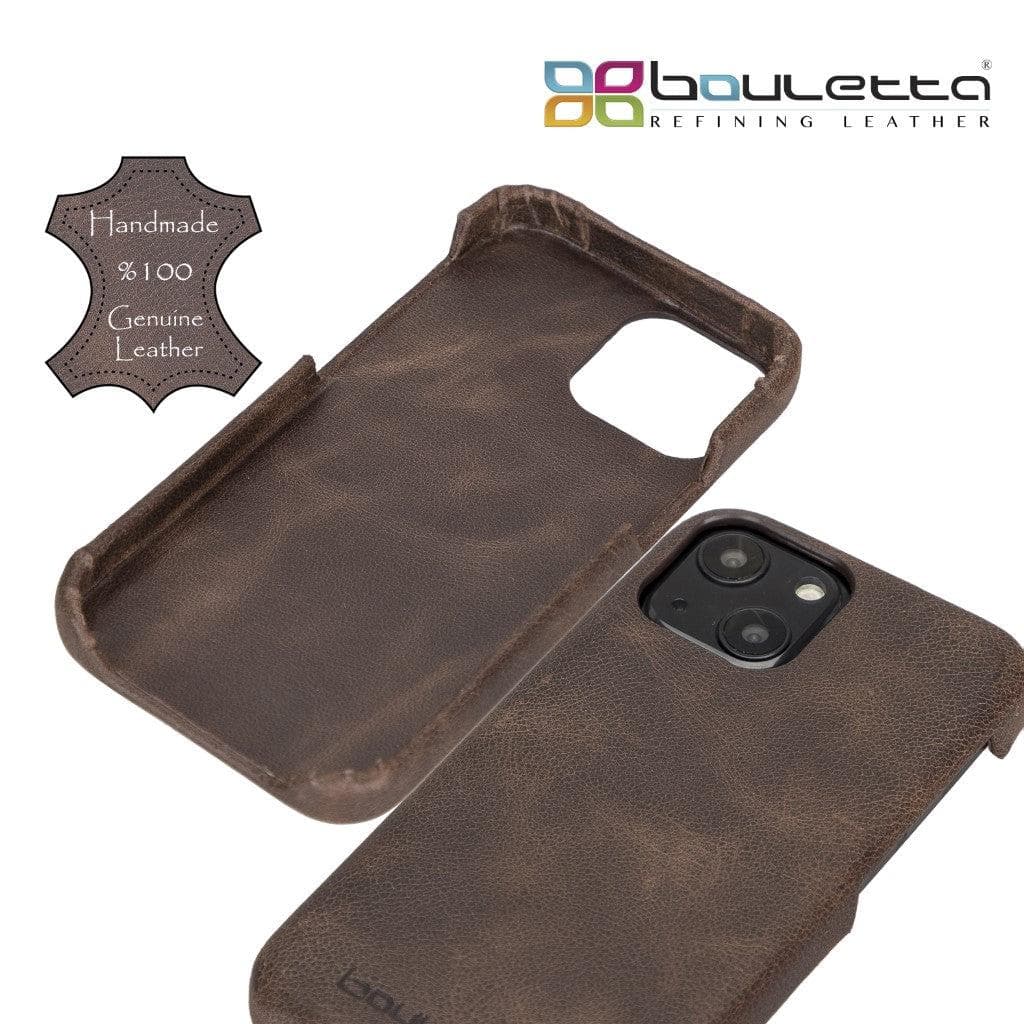 F360 iPhone 13 Series Full Genuine Leather Back Cover