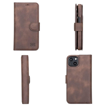 F360 Magic Wallet iPhone 13 Series Genuine Leather Detachable Wallet Case - F360MW