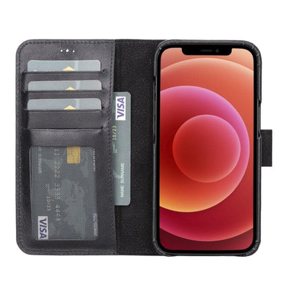 F360 Magic Wallet iPhone 13 Series Genuine Leather Detachable Wallet Case - F360MW