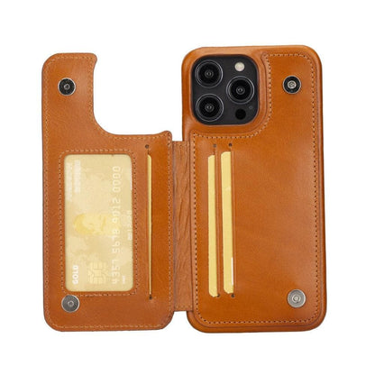 Ultimate Book iPhone 14 Series Genuine Leather Wallet