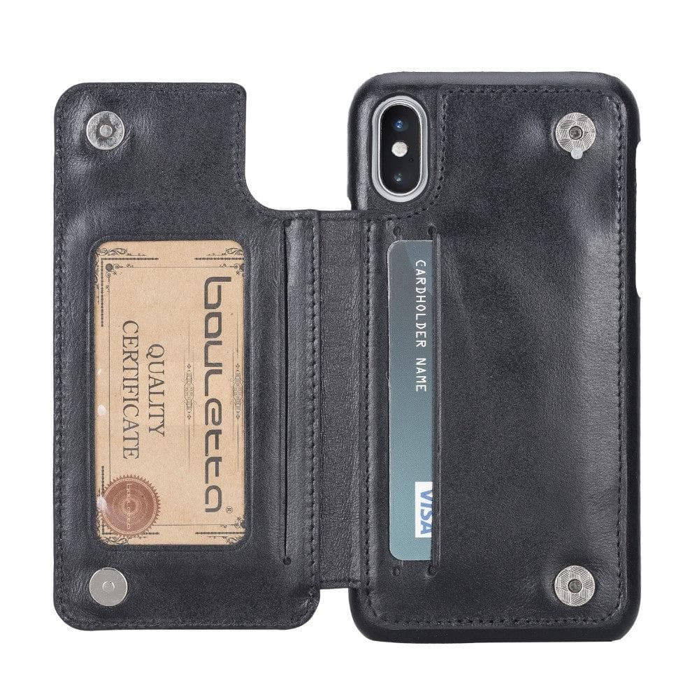 Ultimate Holder Genuine Leather Back Cover for iPhone X Series