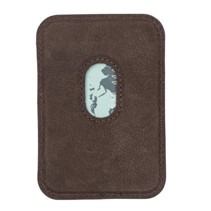 Martha NE Genuine Leather Magnetic Card Holder