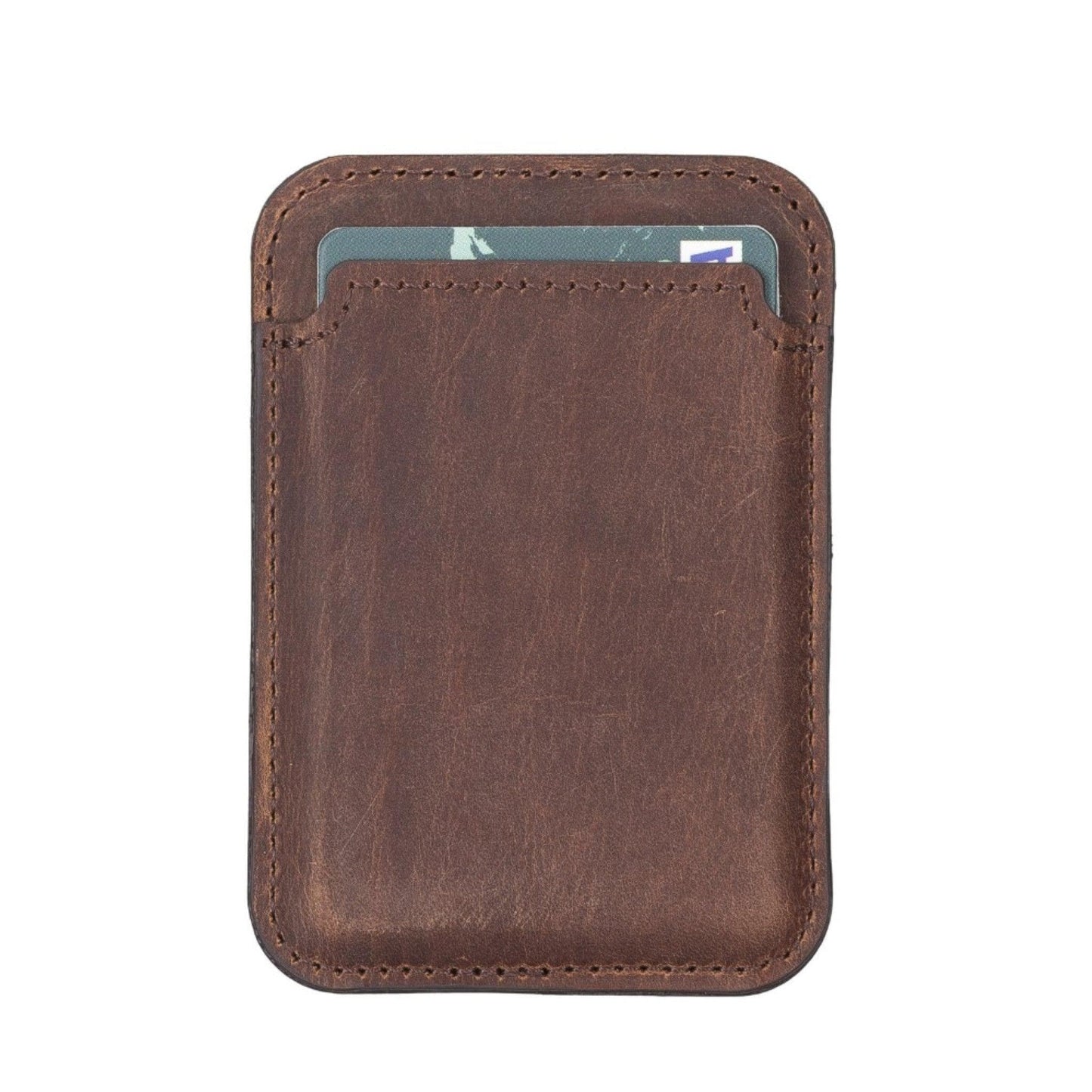 Maggy NE Genuine Leather Magnetic Card Holder