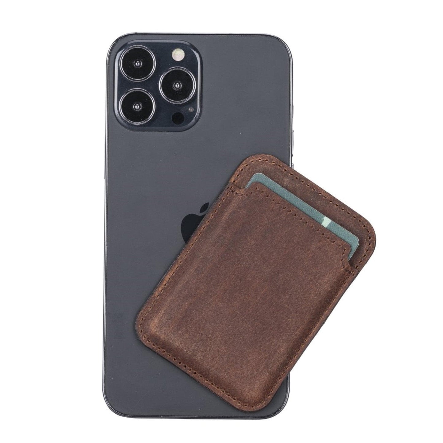 Maggy NE Genuine Leather Magnetic Card Holder