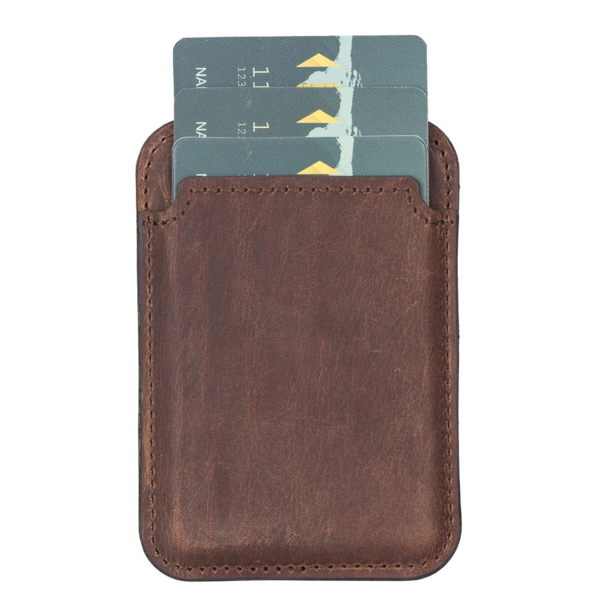 Martha NE Genuine Leather Magnetic Card Holder