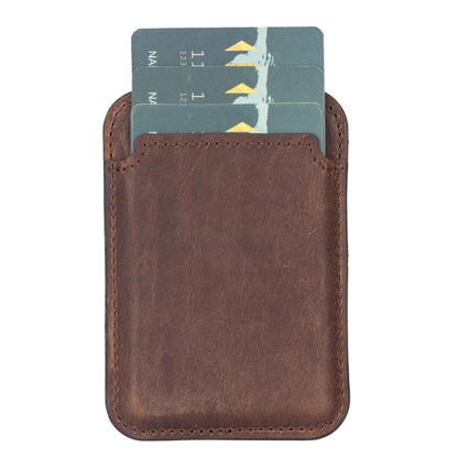 Martha NE Genuine Leather Magnetic Card Holder