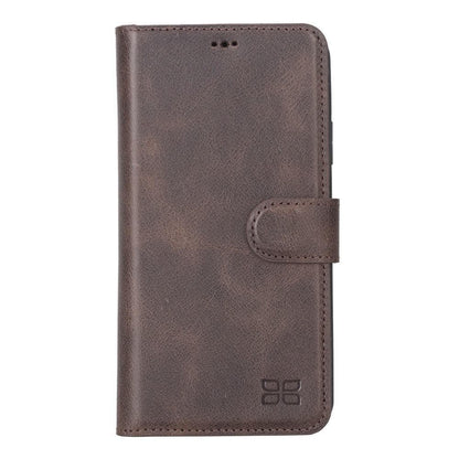 Magic iPhone 11 Series Detachable Genuine Leather Wallet Case - MW