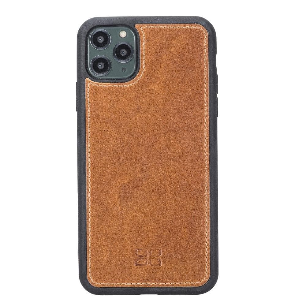 Magic iPhone 11 Series Detachable Genuine Leather Wallet Case - MW