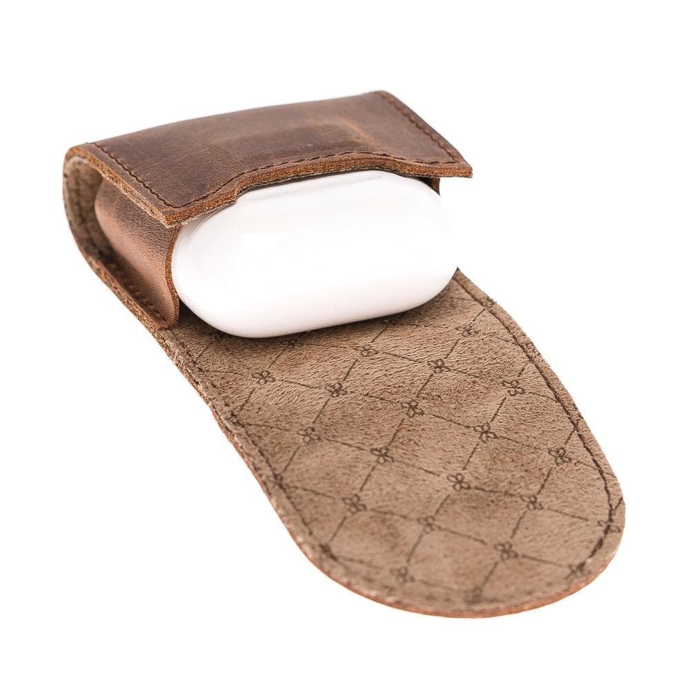 Mai Magnet AirPods 1st and 2rd Generation Genuine Leather Case with Hook