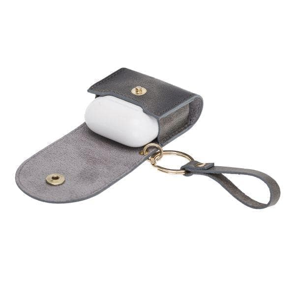 Mai Snap AirPods 1st and 2rd Generation Genuine Leather Case with Hook