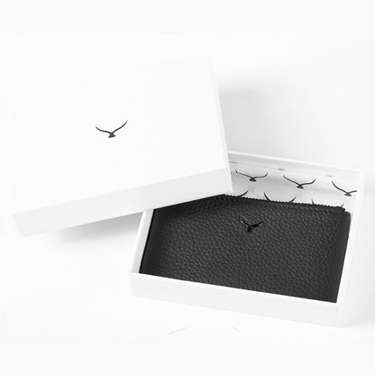 3002 Unisex Leather Coin Purse With Zipper