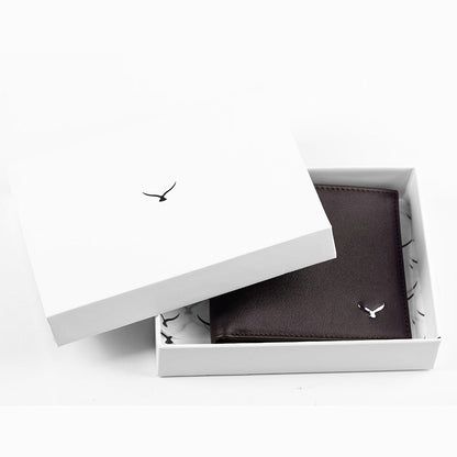 4003 Men Leather Wallet With Two Compartments And Coin Packets