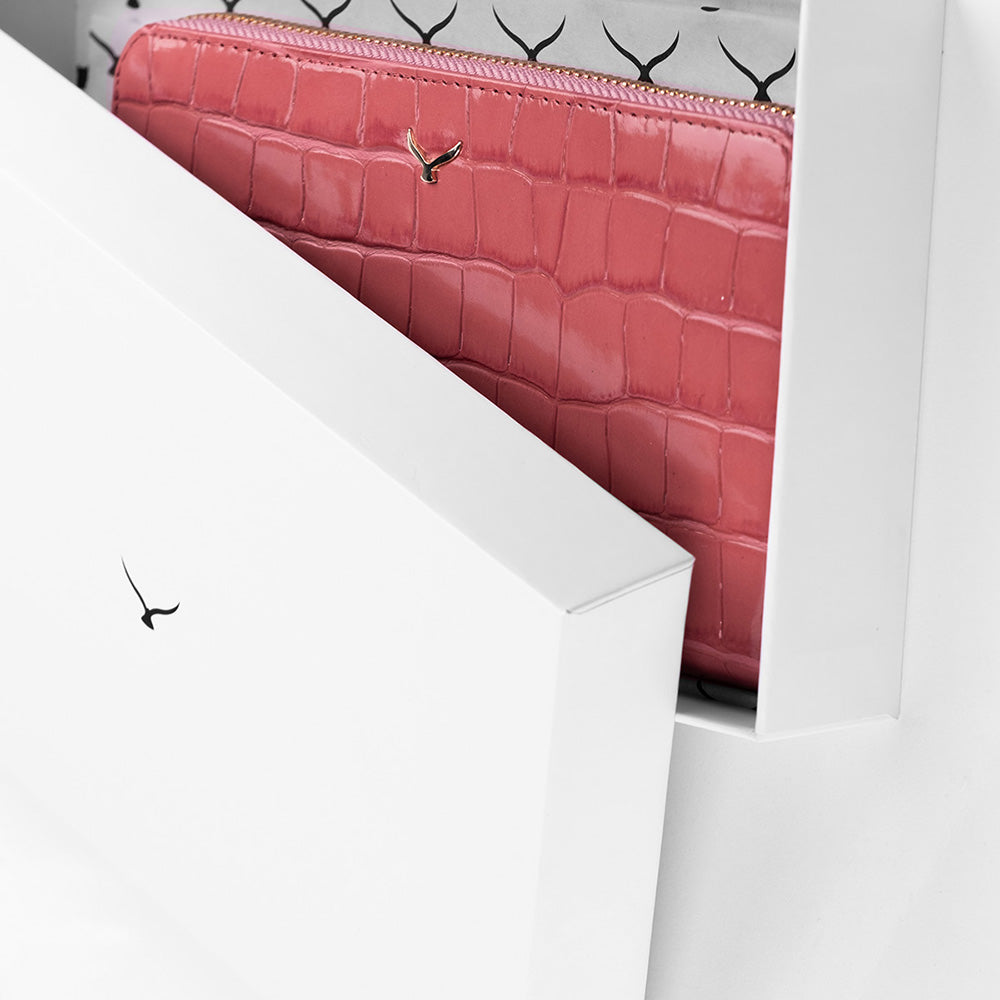 5110 Women Large Leather Wallet With Triple Compartments