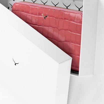 5110 Women Large Leather Wallet With Triple Compartments