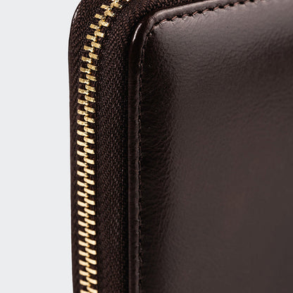 5111 Women Large Leather Wallet With Dual Compartments