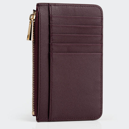 5507 Women Leather Card Holder With Zipper