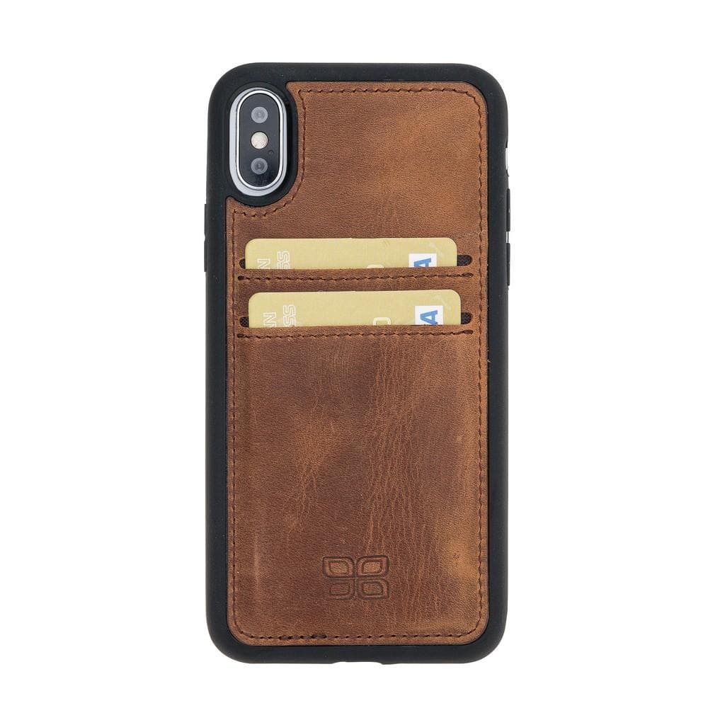 Flex Cover Card Holder iPhone X Series Genuine Leather Back Cover / FXC CCP